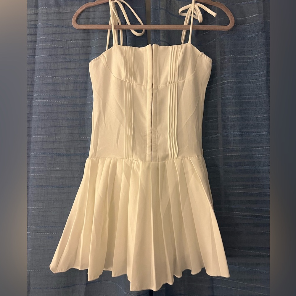 White mini dress